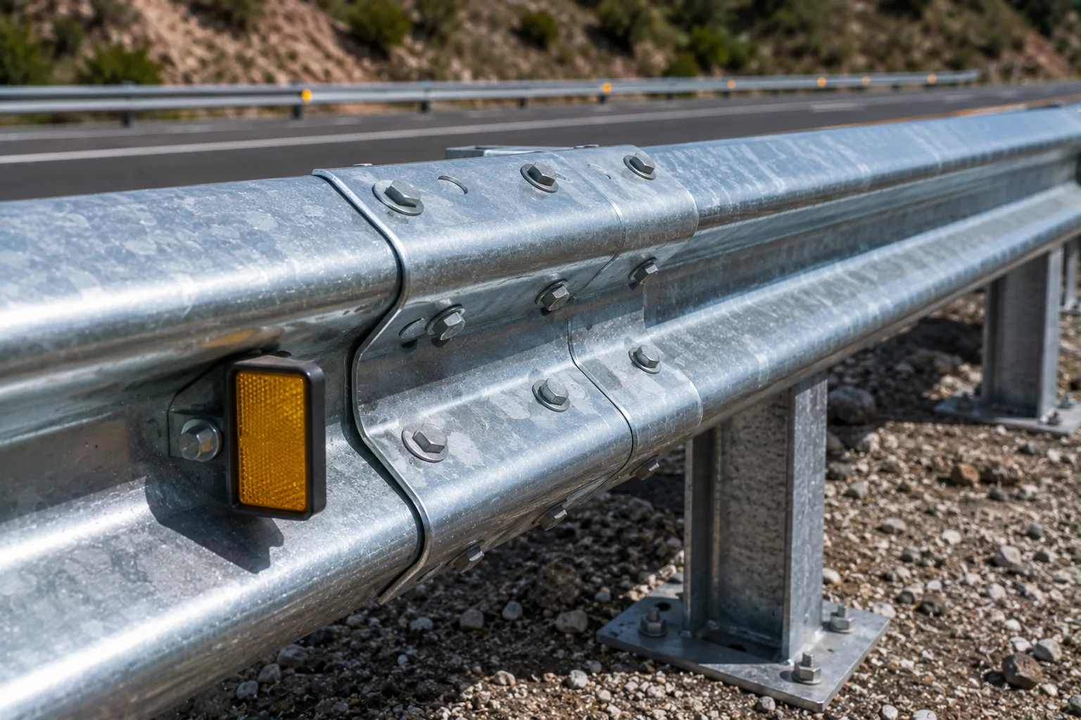 Defensa metálica para infraestructura carretera